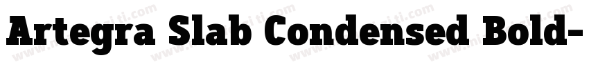 Artegra Slab Condensed Bold字体转换
